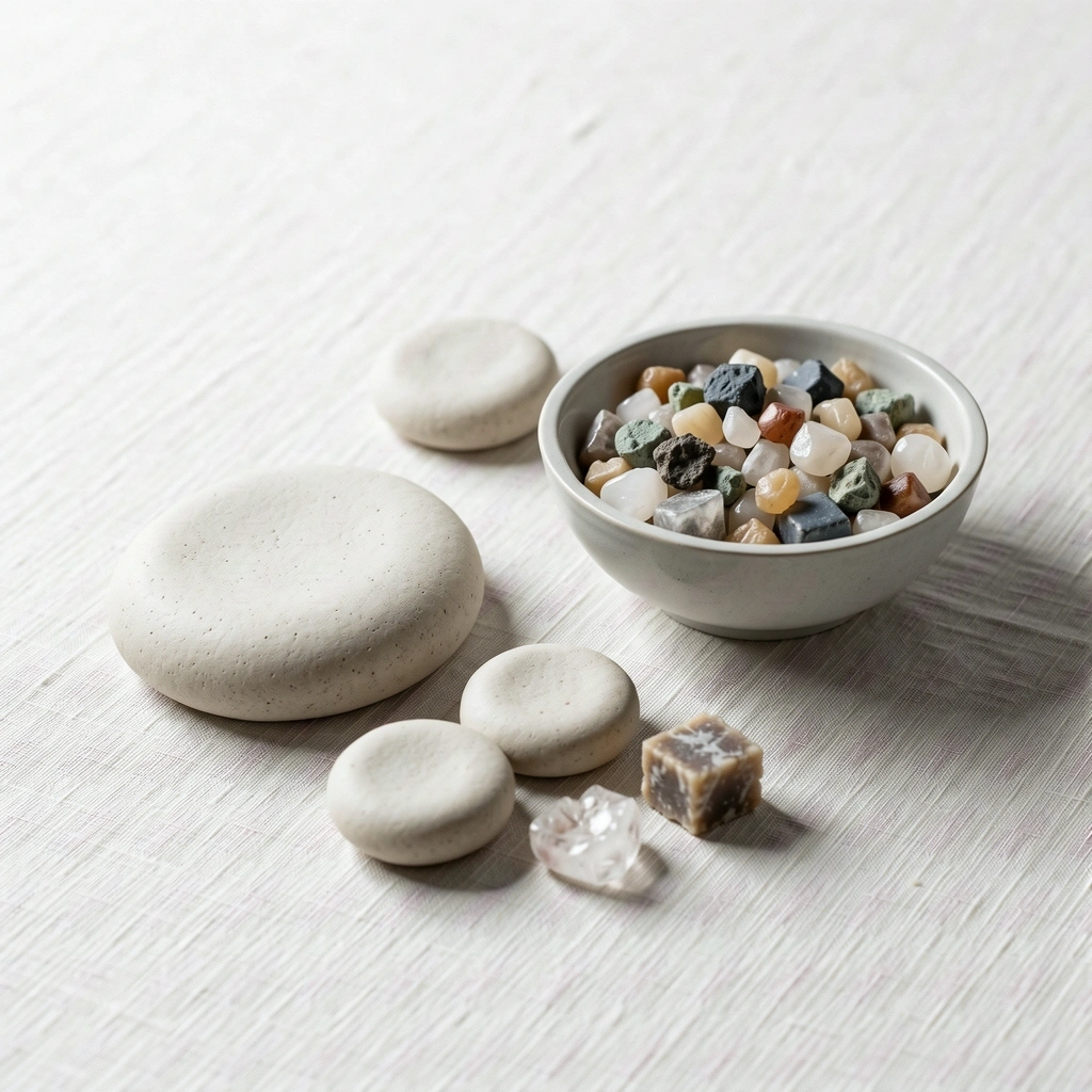 Natural materials representing stability